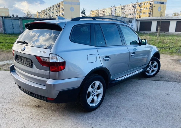 BMW X3 cena 31900 przebieg: 170896, rok produkcji 2008 z Kutno małe 277